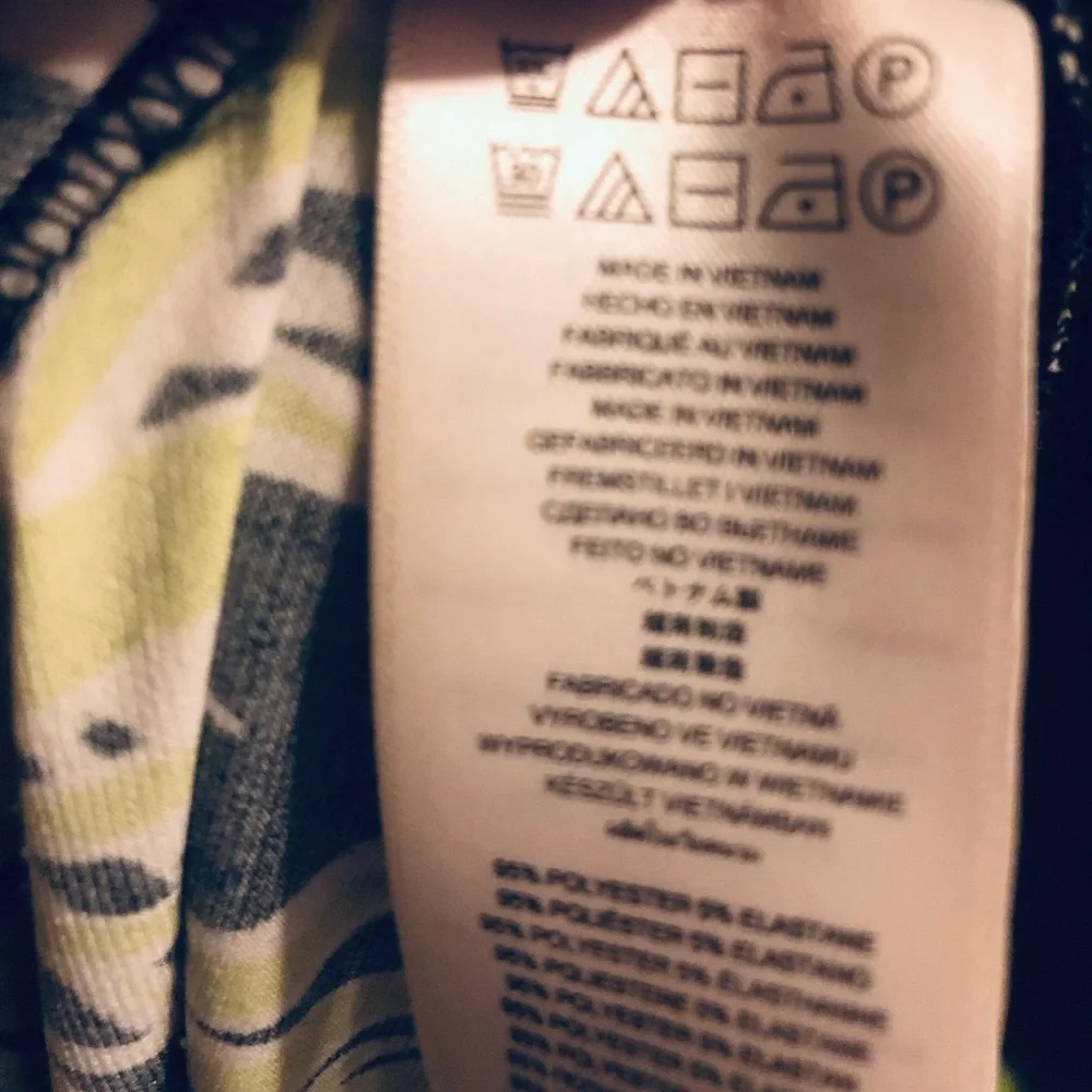 😍 MICHAEL Michael Kors Bamboo Print Pear Green High Low Faux Wrap Dress🎊 - Picture 11 of 11
